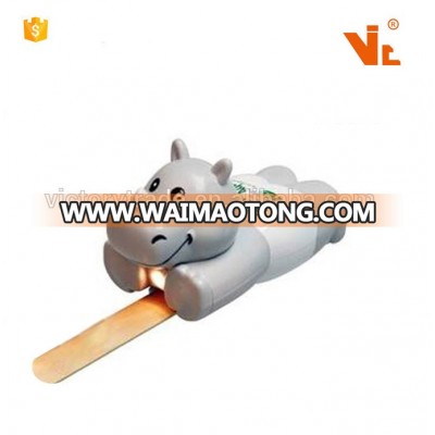 V-GF16-03 Wholesale animal shape medcical plastic tongue depressor holder with light